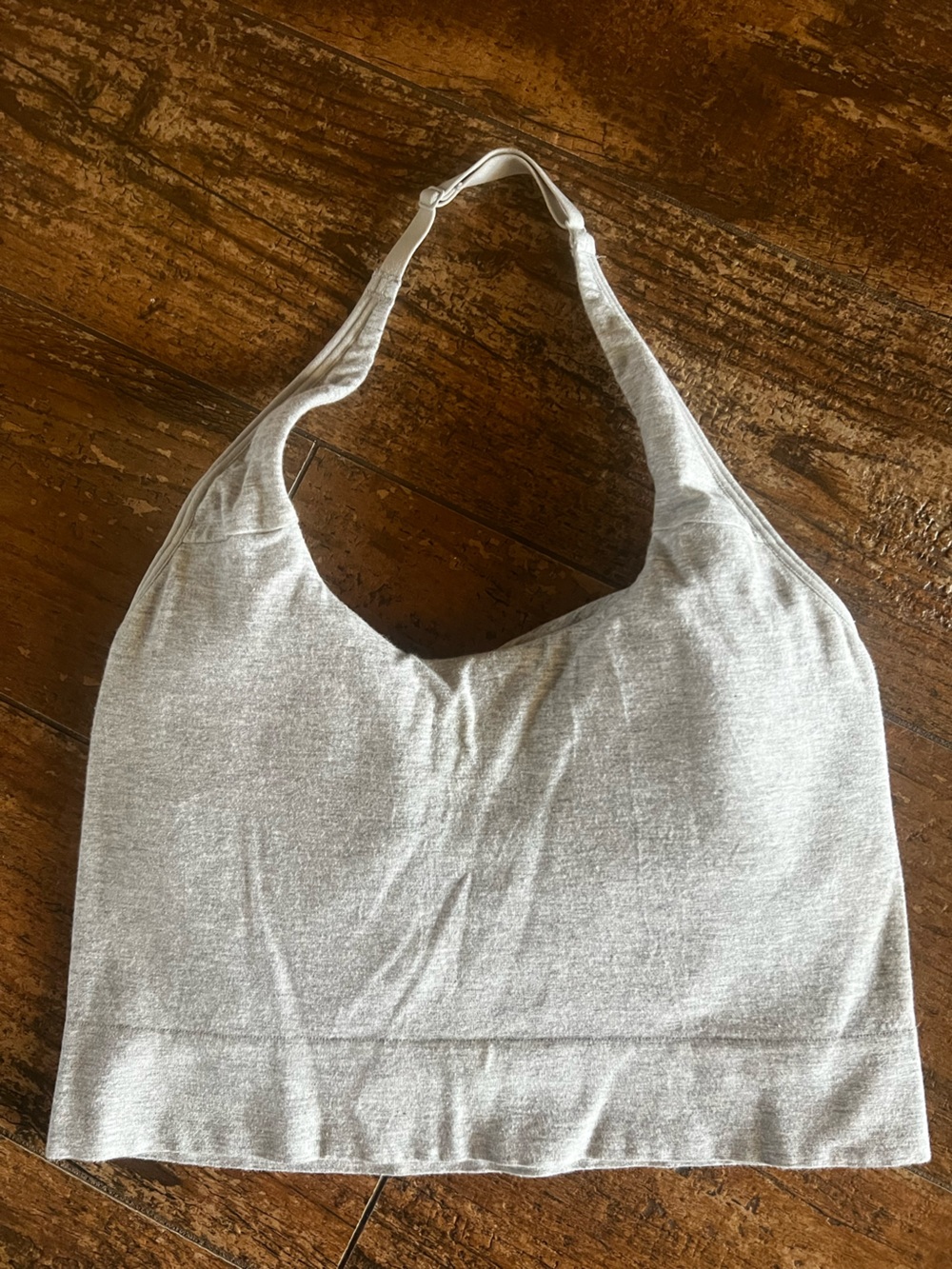 Auden Heather Gray Modal Cotton Halter Lounge Tank Top | Medium Women’s